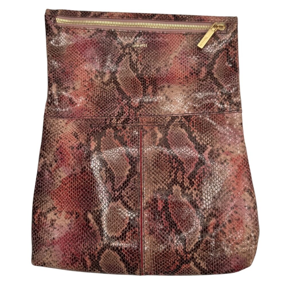 Hammitt Vip Medium Seaglass Python Snake Embossed… - image 5